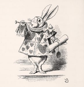White Rabbit as herald