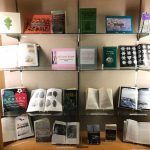 Books in the Schow display case