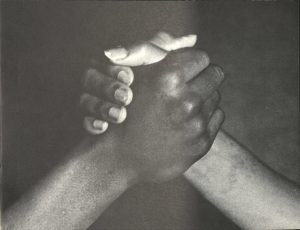 Clasped hands
