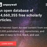 Unpaywall home page