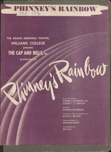 Cover of Sondheim's production, Phinney's Rainbow