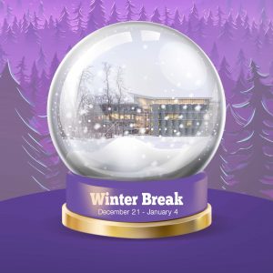 Winter Break snow globe