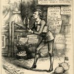 Thomas Nast Mark Twain in Canada Harpers Weekly wood engraving