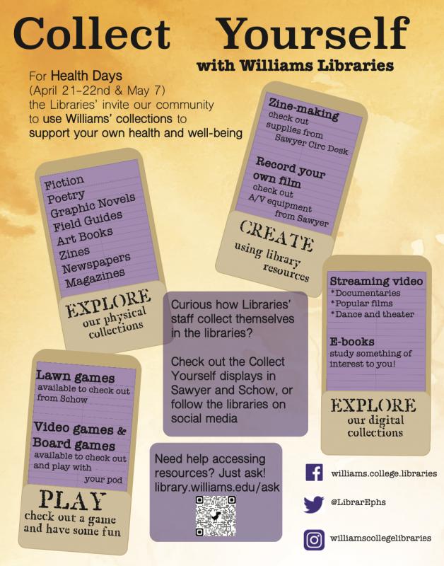 Promotional Poster for Spring 2021 Collect Yourself program