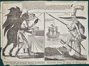 Cartoon by C.J. Grant wood engraving