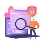 Person searching for information