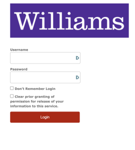 Screenshot of the Shibboleth login prompt