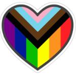 Heart-shaped progress flag
